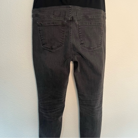 Madewell Maternity Over-the-Belly Skinny Jeans in Black Sea 29 - Picture 10 of 15